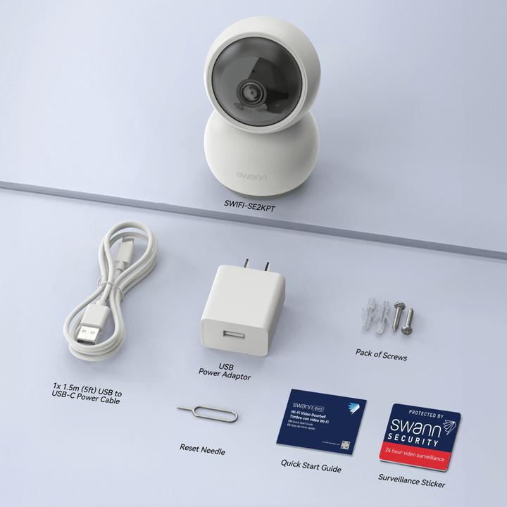 Image du produit Swann EVO Pan & Tilt WiFi Caméra de surveillance orientable (2560 x 1440 Pixels)