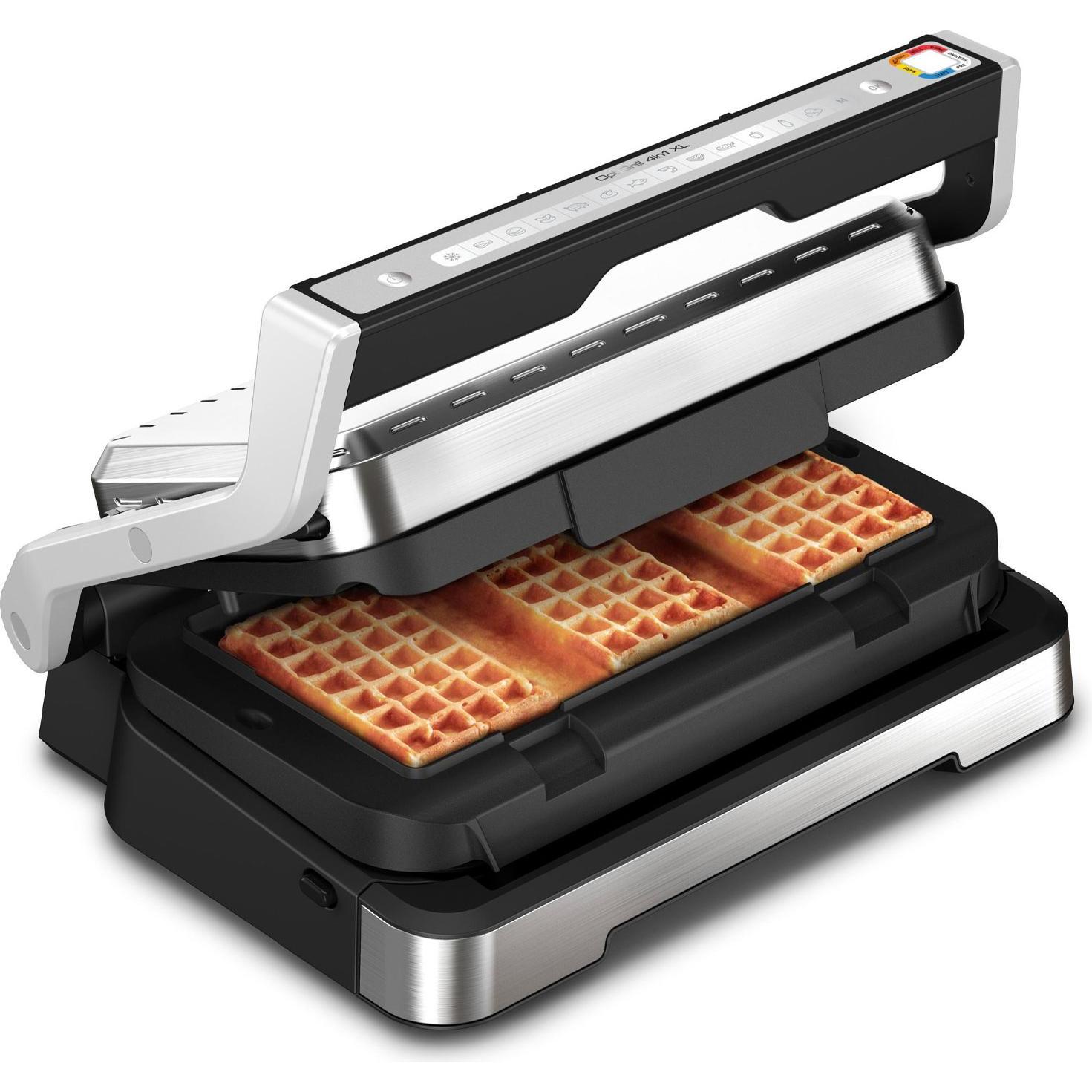 Tefal XA734810 Piastra per waffle per Optigrill, Piastra per waffel, Nero