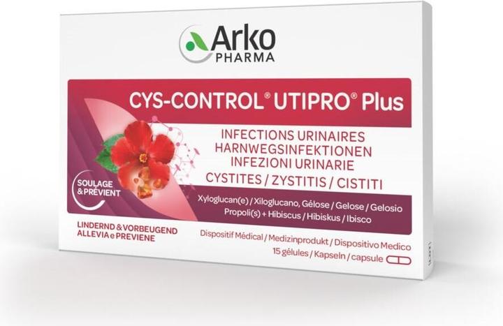 Actual product image Arkopharma Cys-Control Utipro plus Kapseln 15 Stk (15 Piece, Capsules)