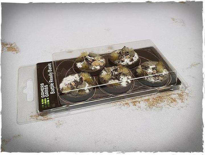Image du produit Gamers Grass GGB-WR40 - Bases de combat - Hiver, 40 mm, rond (5 pièces)