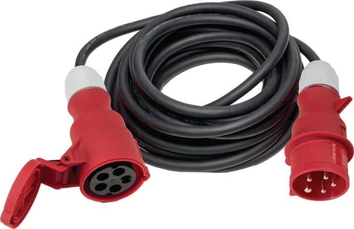 Actual product image Weingärtner Rubber extension 400V 10m IP44 appro. H07RN-F 5G4.0 (32A) (10 m, CEE 63/5)