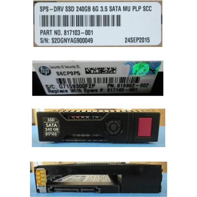 Thumbnail - HPE DRV SSD 240GB 6G 3.5 SATA MU (240 GB, 3.5"), SSD