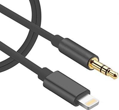 Productafbeelding SIGN Lightning naar 3,5mm Aux-kabel 1m - Zwart (1 m)