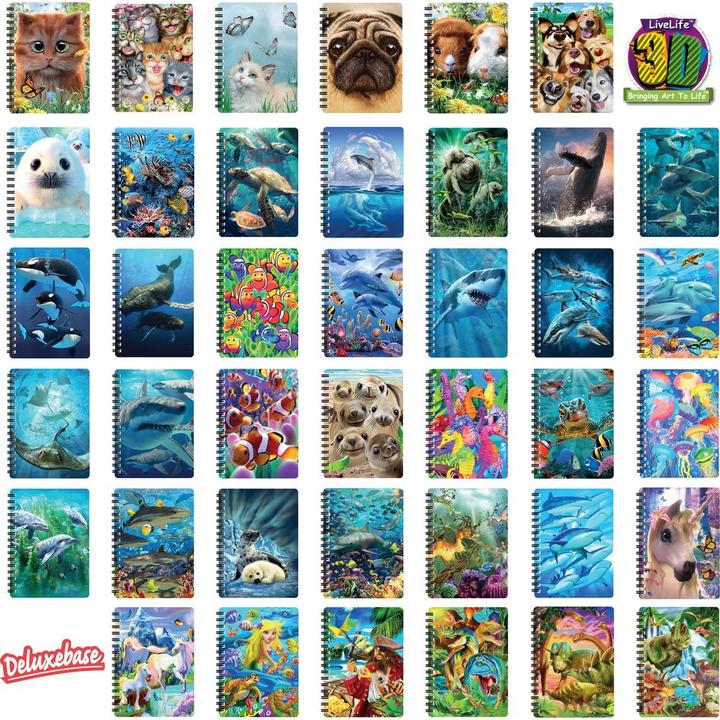 Produktbild LiveLife 3D D Spiralheft Delfin (A6)
