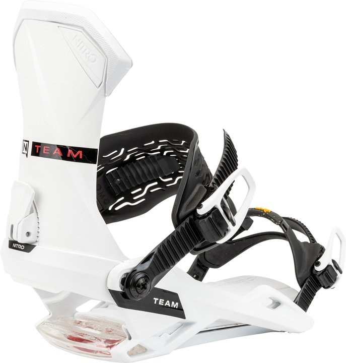 Actual product image Nitro Team Men's Snowboard Bindings "White" 2025-L (44 - 48) (L)