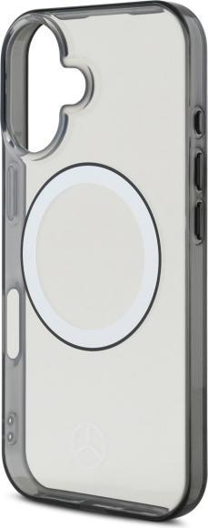 Actual product image Mercedes MEHMP16S23HUOKC iPhone 16 6.1" transparent hardcase Printed logo MagSafe (Apple iPhone 16)