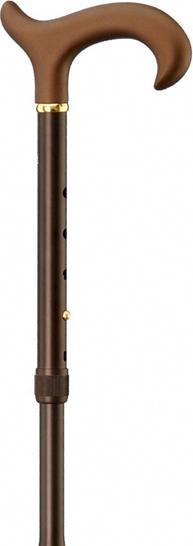 Image du produit Gastrock Canne pliante avec poignée souple Derby bronze