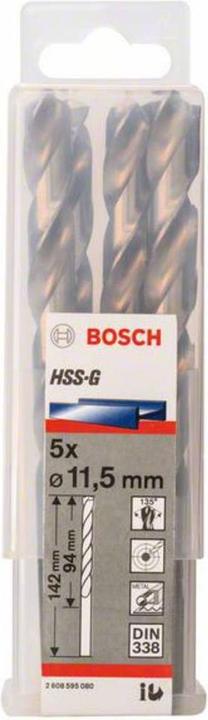 Image du produit Bosch Professional Zubehör Foret hélicoïdal PRO Metal HSS-G, 11,5 x 94 x 142 mm (11,5 mm)