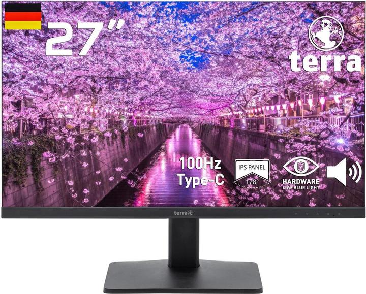 Actual product image Wortmann TERRA LCD/LED 2748W V3 schwarz HDMI/DP/USB-C GREENLINE PLUS (1920 x 1080 pixels, 27")