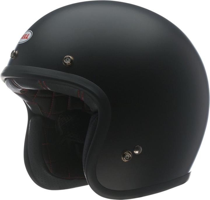 Bell Custom 500 Ece6 Mattschwarzer Helm (S, 55 - 56 cm)