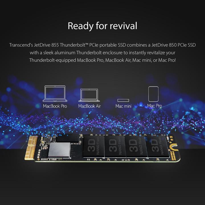 Actual product image Transcend JetDrive 855 (0.96 TB)