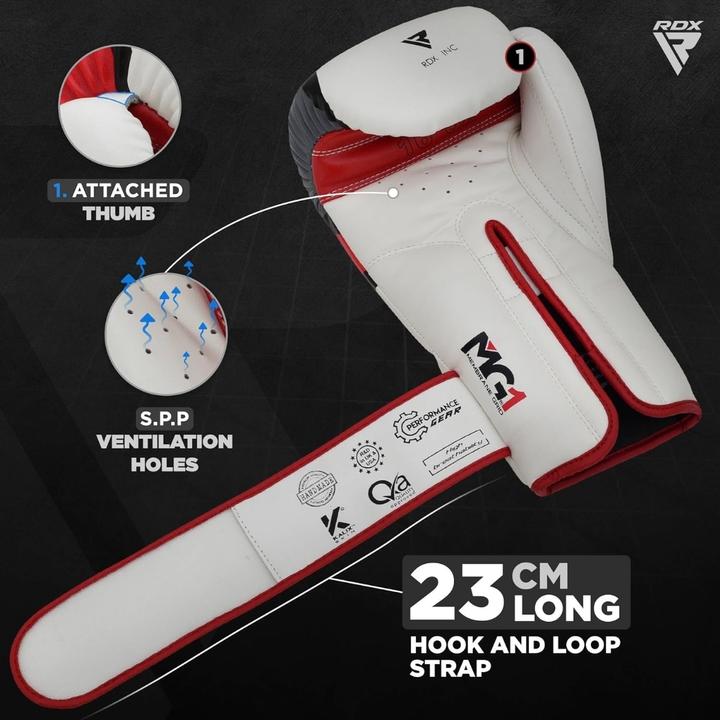 Actual product image Rdx Boxing Glove Bgr-F7 Red (12 OZ, One size)