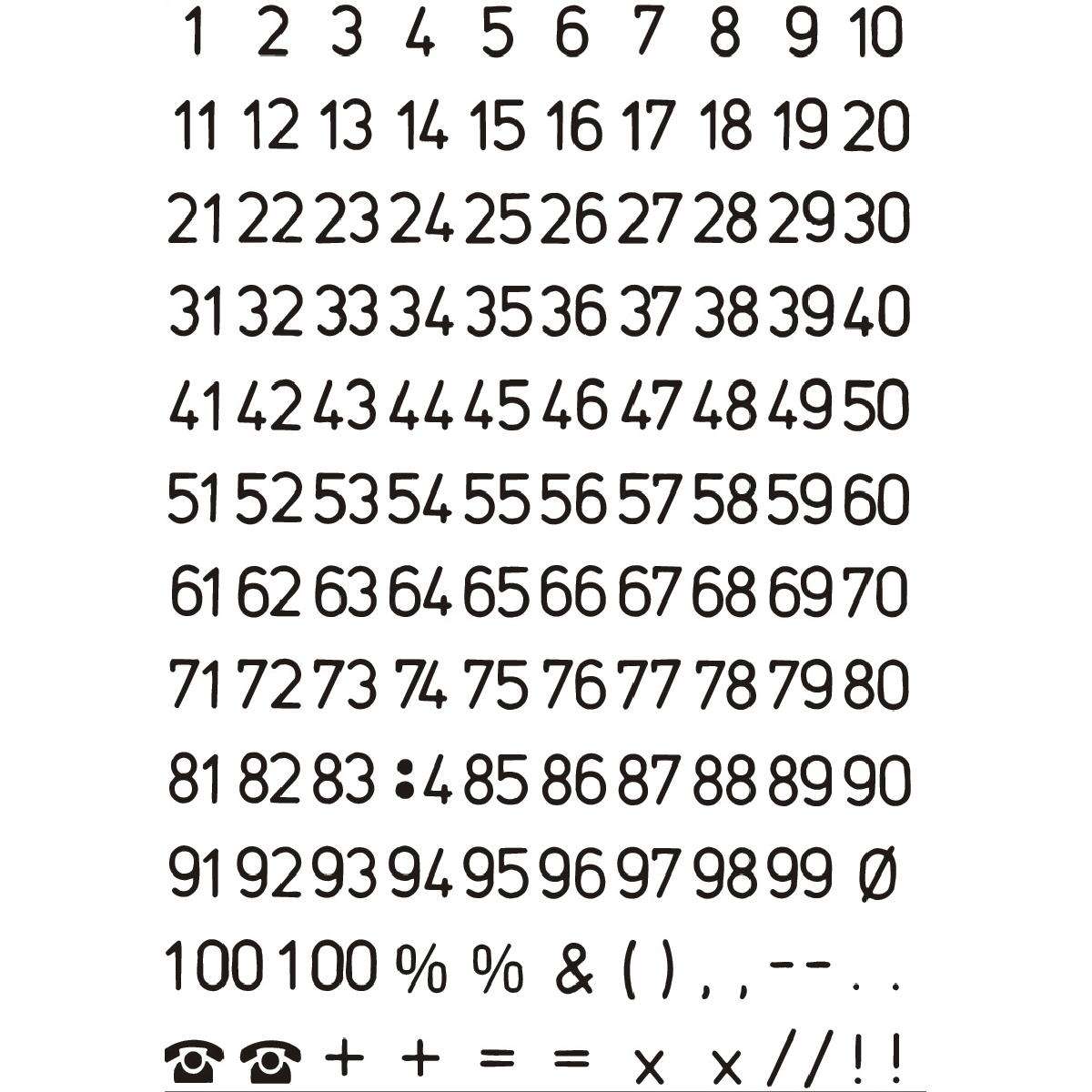HERMA Klebenummern 4155 Zahlen (4155)