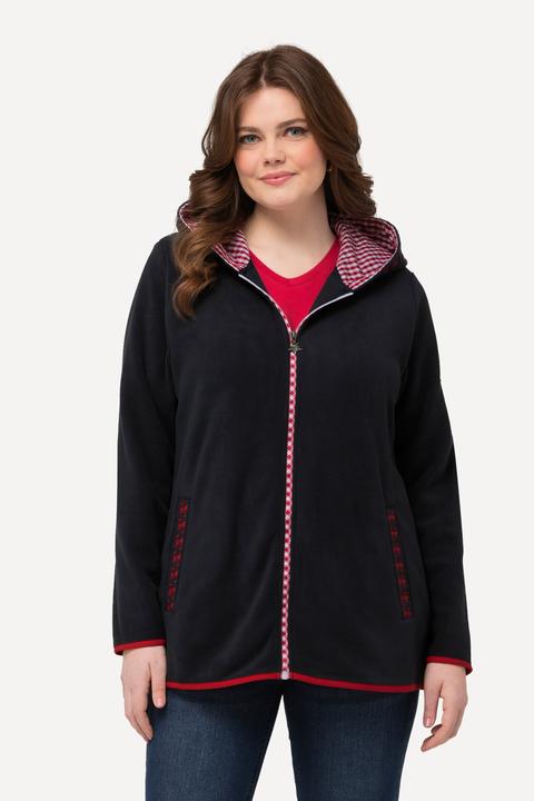 Actual product image Ulla Popken Hooded Fleece Zip-Up Jacket (46, 48)