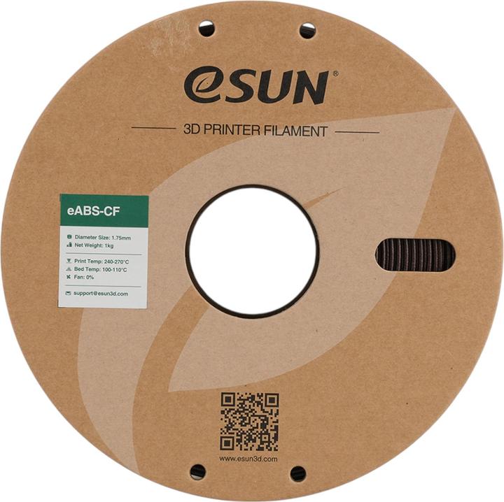 Immagine prodotto eSUN EABS-CF 1,75 mm ROSSO SCURO 1 kg (ABS, 1.75 mm, 1000 g, Rosso)
