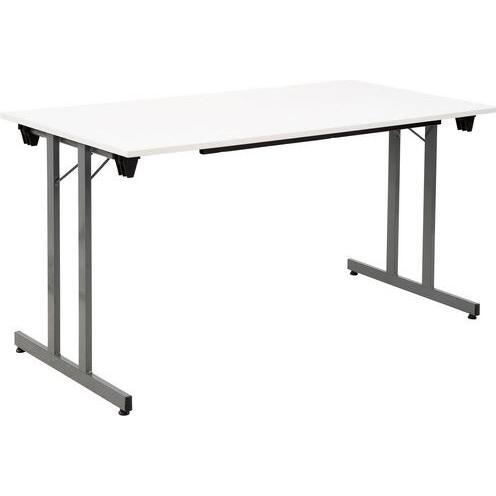 Sodematub, Schreibtisch, Klapptisch FT147TPMU-9200 Holz Grau (1400 x 700 x 740 mm)
