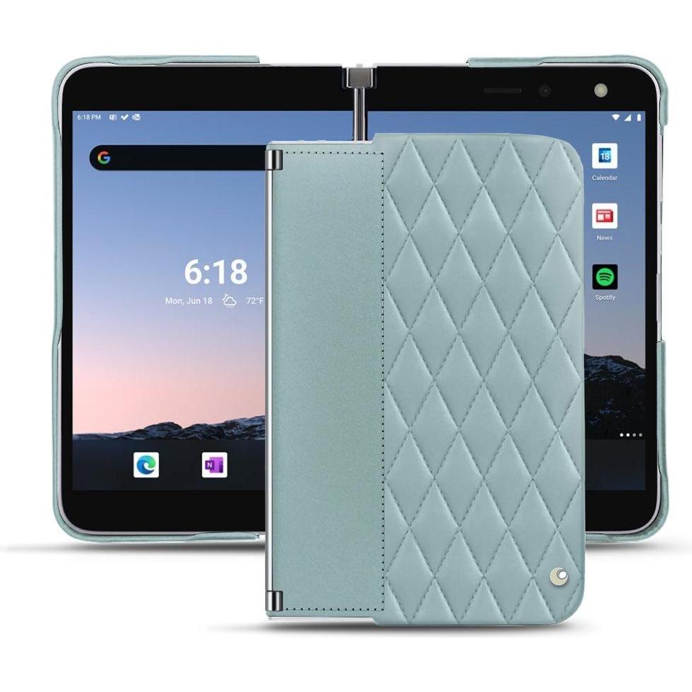 Noreve Lederschutzhülle (Microsoft Surface Duo 2), Smartphone Hülle, Blau