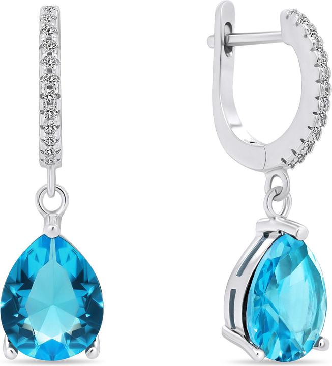Immagine prodotto Brilio Argento - Incantevoli orecchini in argento con zirconi blu EA638WLB