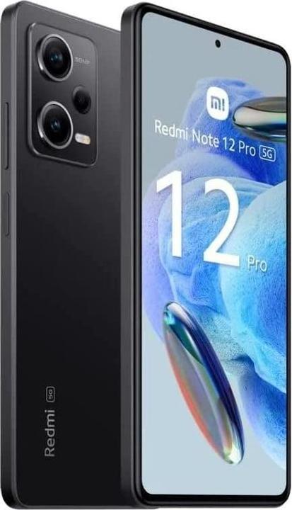 Actual product image Xiaomi Redmi Note 12 Pro (256 GB, Midnight Black, 6.67", Dual SIM, 50 Mpx, 5G)