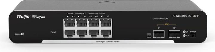 Ruijie Networks RG-NBS3100-8GT2SFP Network Switch Managed L2 Gigabit Ethernet (10/100/1000) Power o (8 ports)