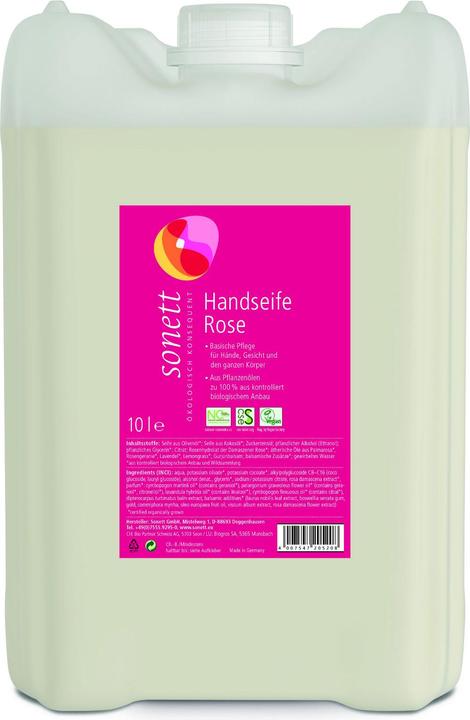 Sonett Hand Soap Rose Bidon 10 lt (Liquid soap, 10000 ml)