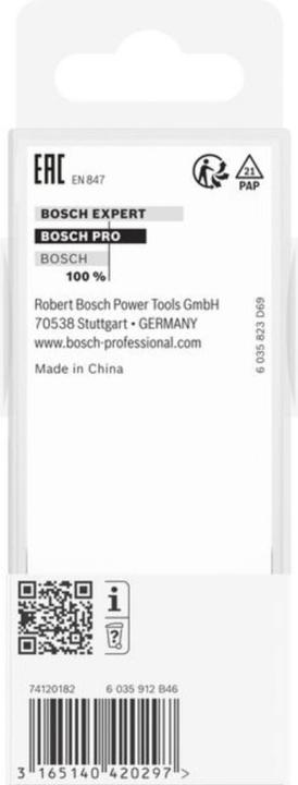 Produktbild Bosch Professional Zubehör Nutfräser, 12 mm, D1 16 mm, L 40 mm, G 81 mm