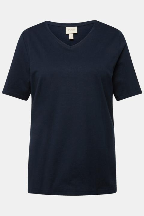 Produktbild Ulla Popken T-Shirts, 2er-Pack, V-Ausschnitt, Halbarm (50, 52)