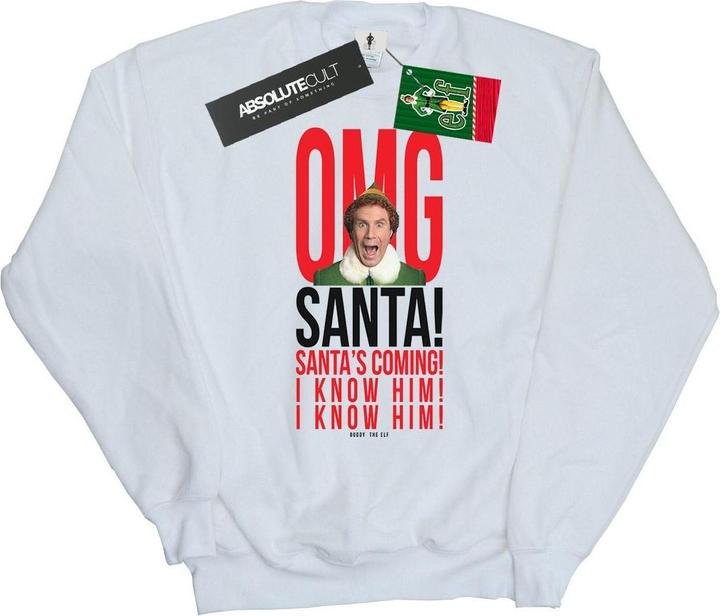 Immagine prodotto Elf OMG Santa I Know Him Felpa Uomo (5XL)
