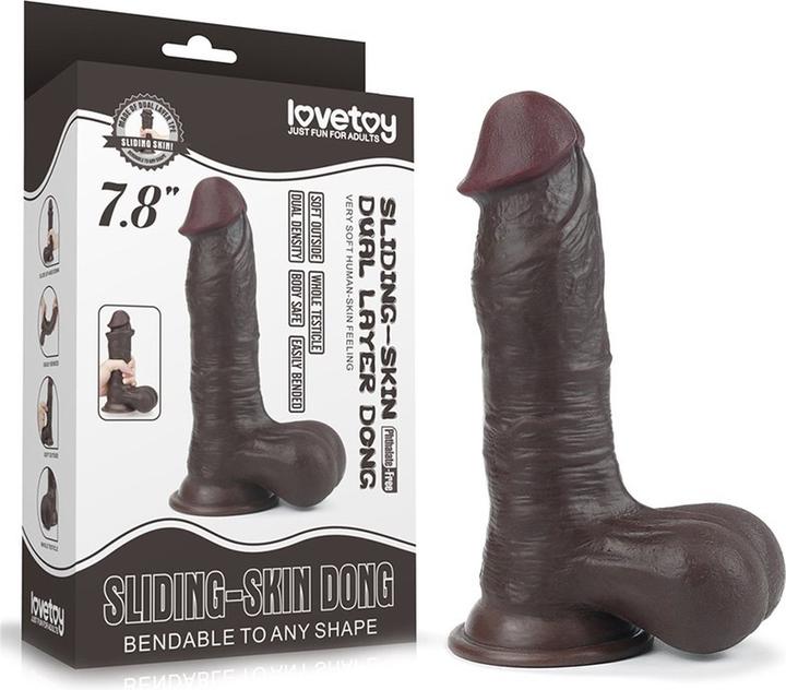 Immagine prodotto Lovetoy Dildo a doppio strato a pelle scorrevole 19.5cm