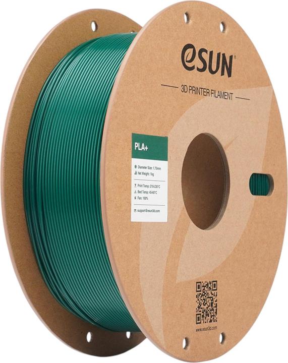 Image du produit eSUN PLA+ Holly Grün Filament 1.75mm 1Kg (PLA+ LECTURE, 1.75 mm, 1000 g)