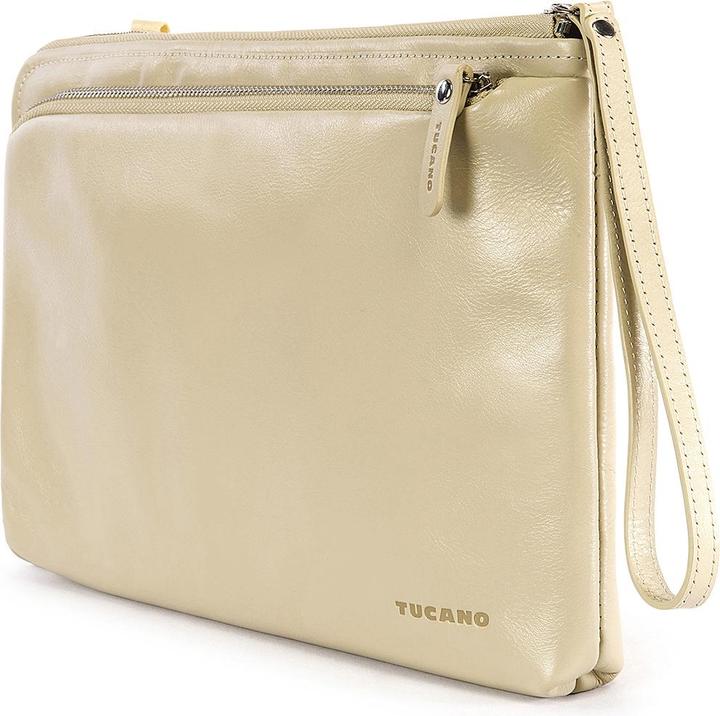 Immagine prodotto Tucano Elle, borsa per notebook da donna in pelle per dispositivi da 11 pollici, AVORIO