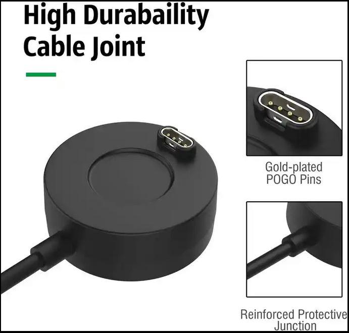Produktbild PhoneLook Ladekabel für Garmin Smartwatches USB-Kabel 1M für Forerunner, Fenix, Vivosport, Approach u.a.