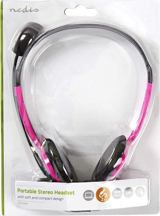 Produktbild Nedis Kopfhörer für PC Kopfband 2 Stecker 3,5 mm (Kabelgebunden)