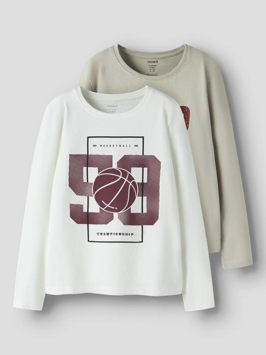 Immagine prodotto Name it 2er-Pack Oberteil mit langen Ärmeln (122, 128)