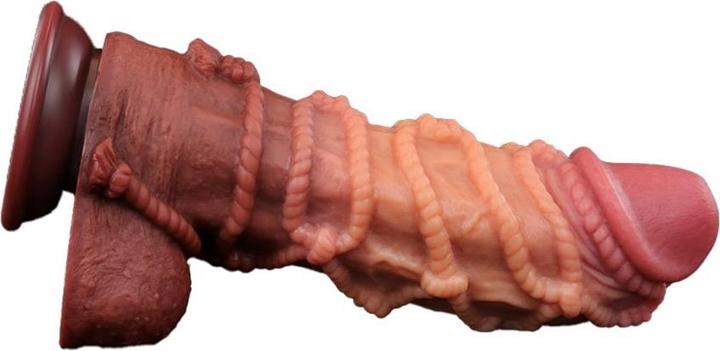 Image du produit Lovetoy Gode extrême avec motif de corde 26.5 cm