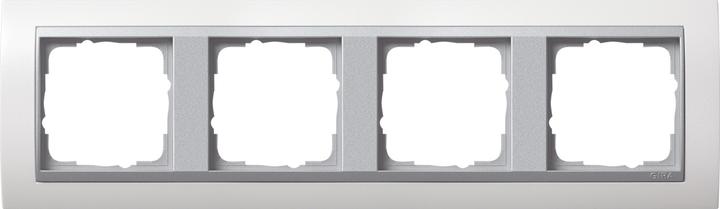 Actual product image Gira Cover frame 4f Intermediate r. F aluminium 021471