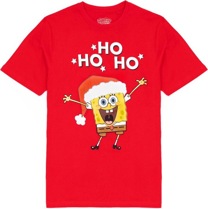 Produktbild Spongebob Squarepants Ho Ho Ho TShirt weihnachtliches Design (L)