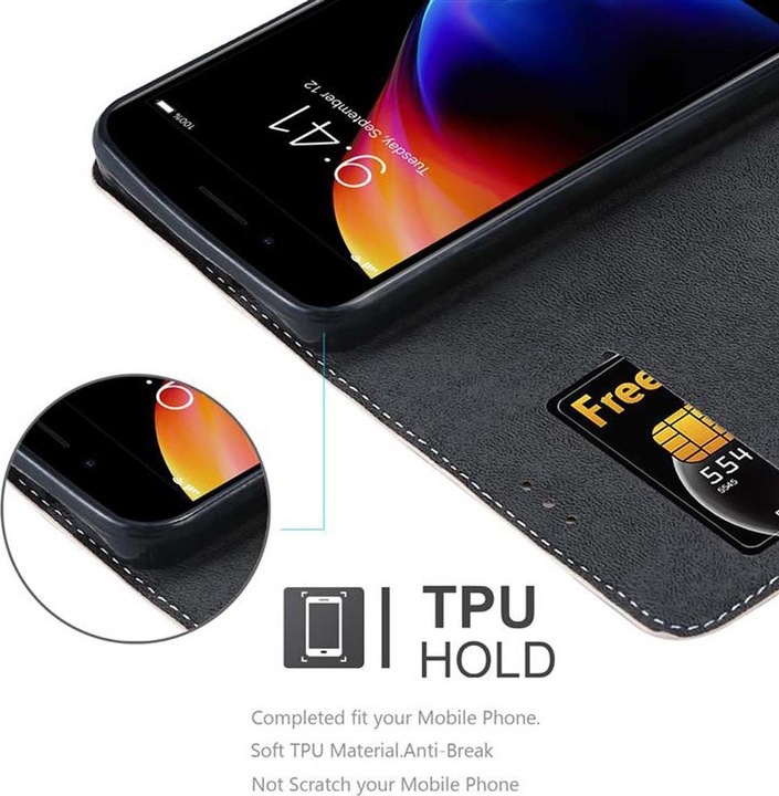Actual product image Cadorabo Book X Wallet Cover (Apple iPhone 7 Plus, Apple iPhone 7s Plus)