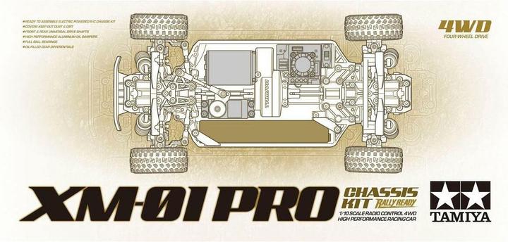 Actual product image Tamiya XM-01 Pro Chassis Kit (Kit)