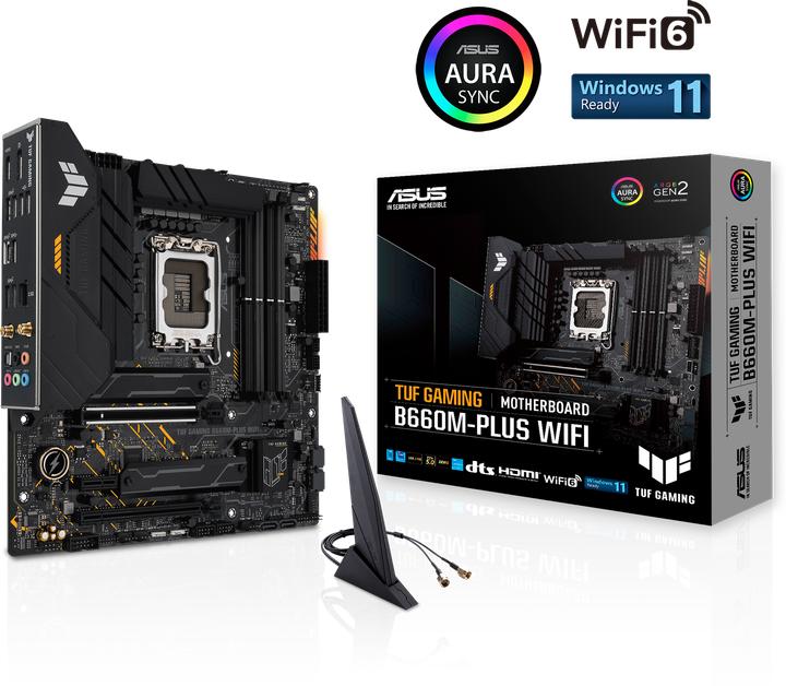 Actual product image ASUS TUF GAMING B660M-PLUS (LGA 1700, Intel B660, Mini-ATX)