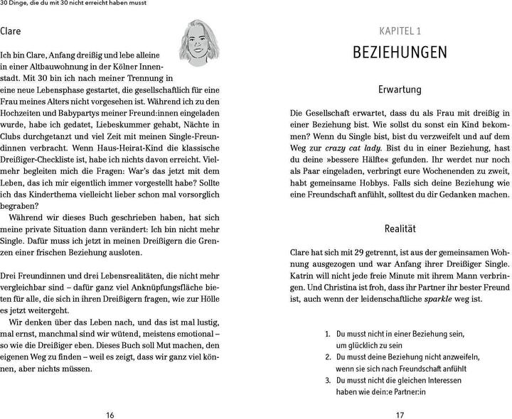 Image du produit 30 Dinge, die du mit 30 nicht erreicht haben musst (Allemand, Christina Calaminus, Clare Devlin, Katrin Feuerstein, 2025)