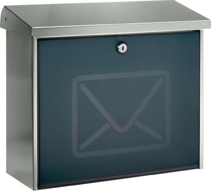 Produktbild Burg Wächter Briefkasten Edelstahl BxHxT 380/340/148 mm Lucca 3713 Ni mit Öffnungsstopp