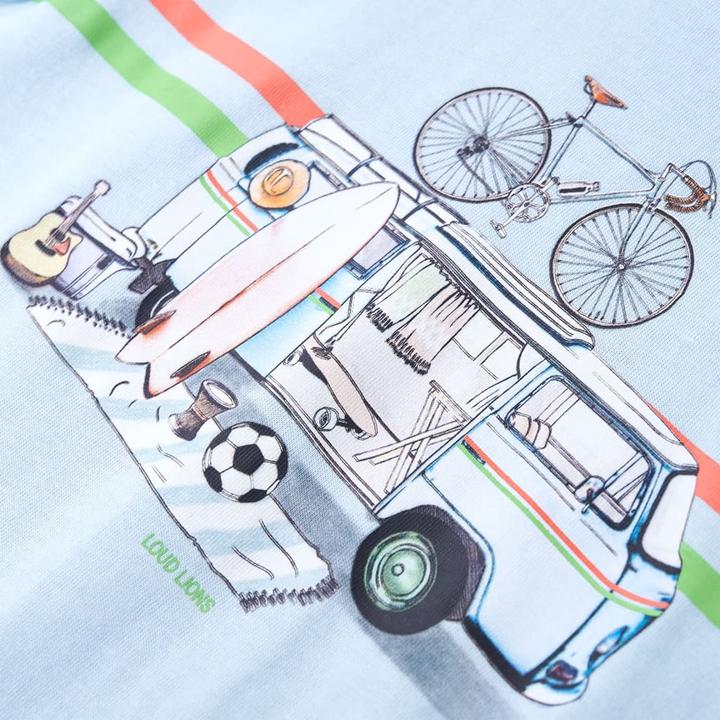 Immagine prodotto vidaXL Maglietta da bambino azzurro 128,Materiale: 100 % cotone,Colore (128)