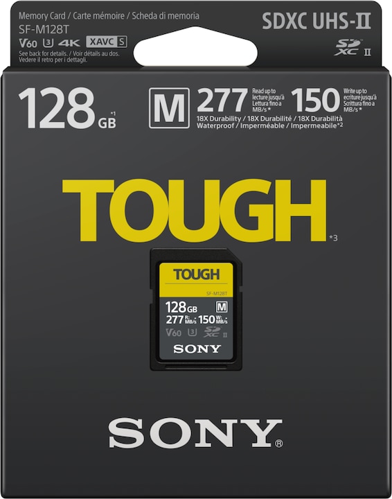 Productafbeelding Sony SF-M Stoer (128 GB, SDXC, U3, UHS-II)