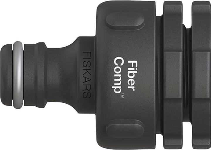 Actual product image Fiskars Conector de grifo Fibercomp -MULTI (Tap adaptor, 21 mm)