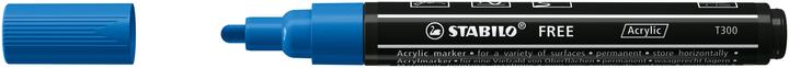 Actual product image STABILO Acrylic marker - FREE Acrylic - T300 bullet tip 2-3mm - single pen - dark blue (Dark Blue, 3 mm, 1 x)
