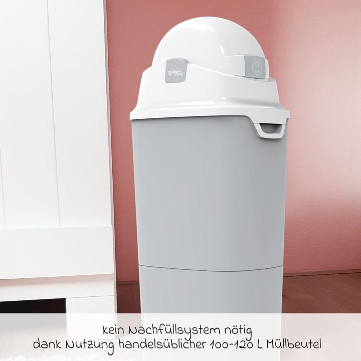 Actual product image Diaper Champ Nappy Pail One Maxi Handsfree 120 l Silver