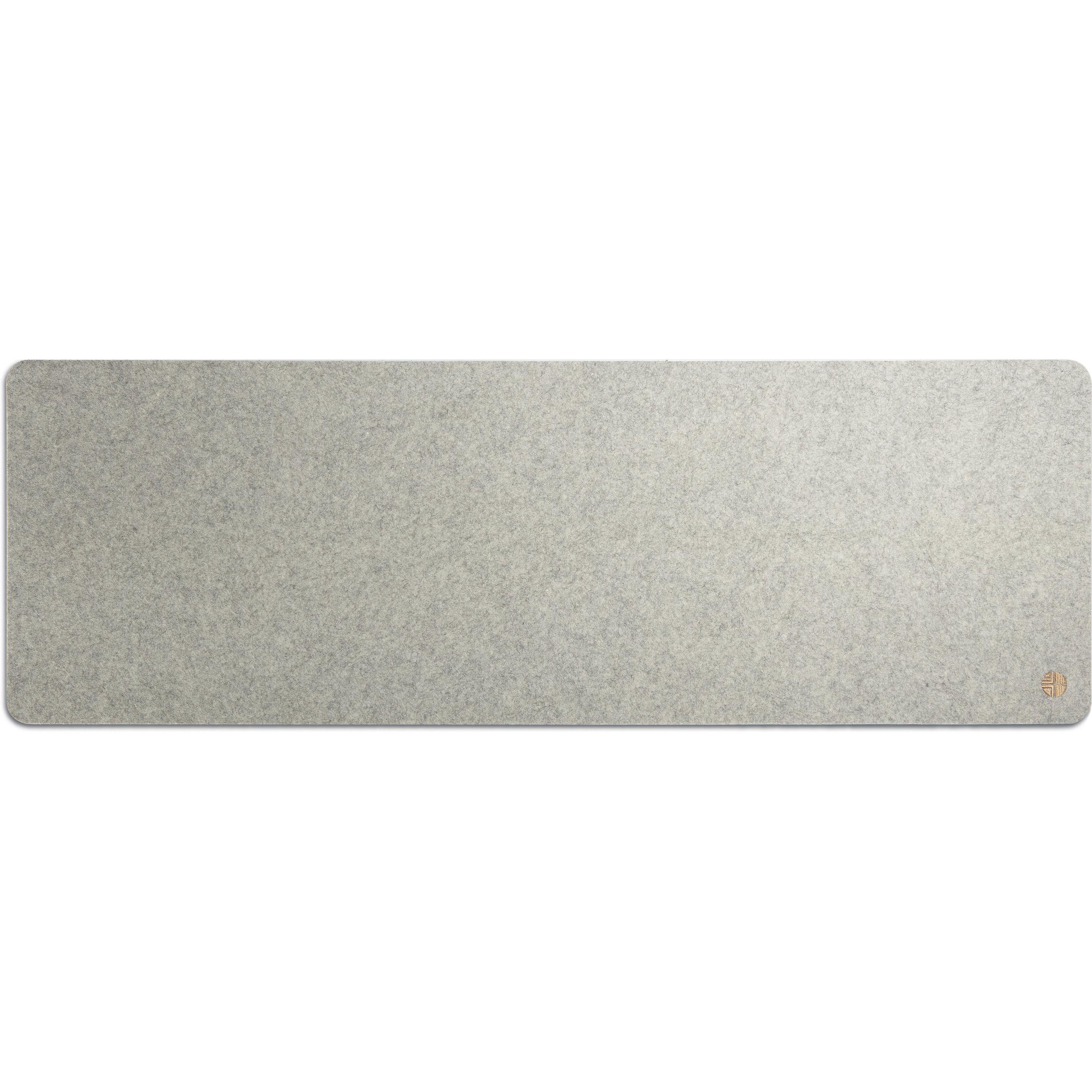 Lockhart & Fleming Minimalistic Desk Pad Mouse Pad, 30 x 90 cm, gray, Mausmatte, Grau