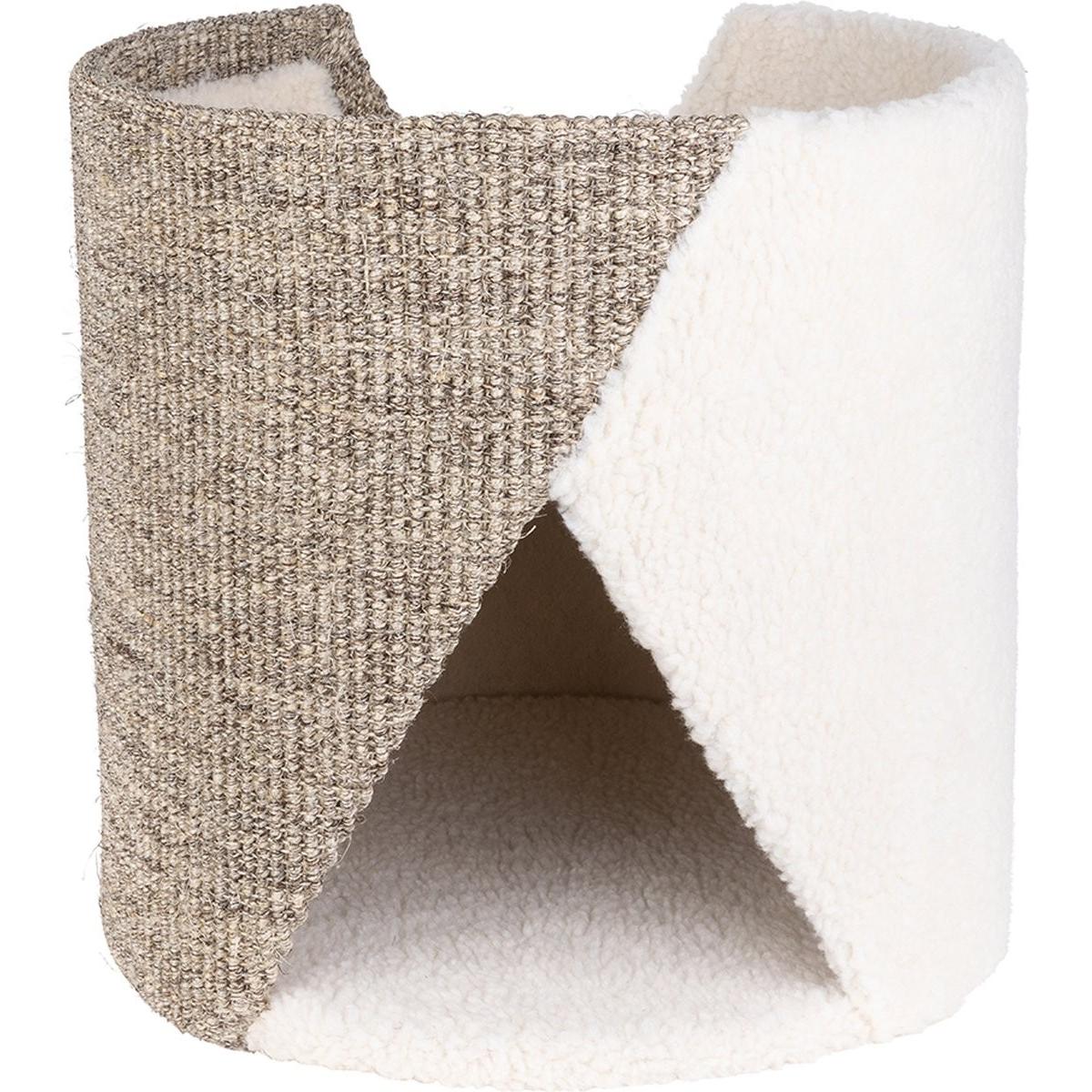 Comparer les prix de District 70 UNFOLD Krabton - 38 x 38 x 38 cm - krabpaal (38 cm, Noir et beige), Arbre à chat