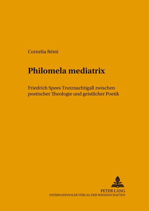 Produktbild Philomela mediatrix (Deutsch, Cornelia Rémi, 2006)